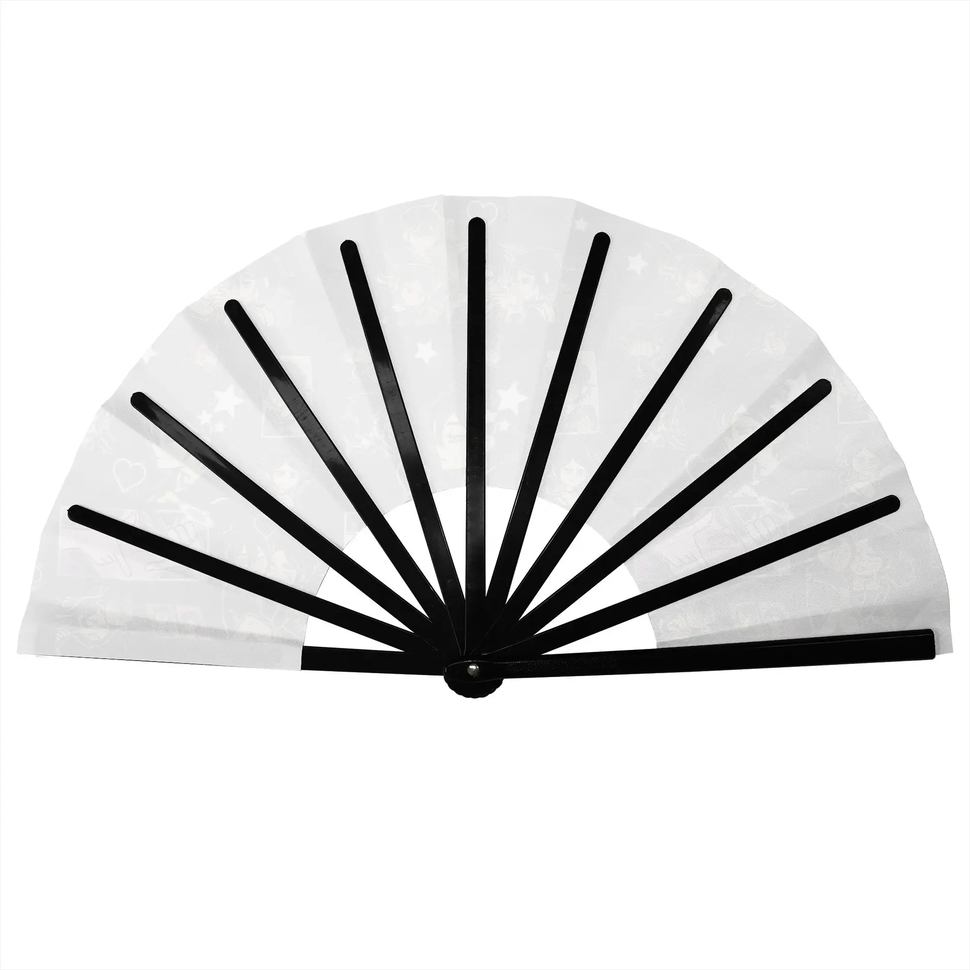 Classic A-Andys L-Leyleys Manga Folding Hand Fan  Personalized Polyester Fabric Fan Cool Summer Accessory Decorative Fans