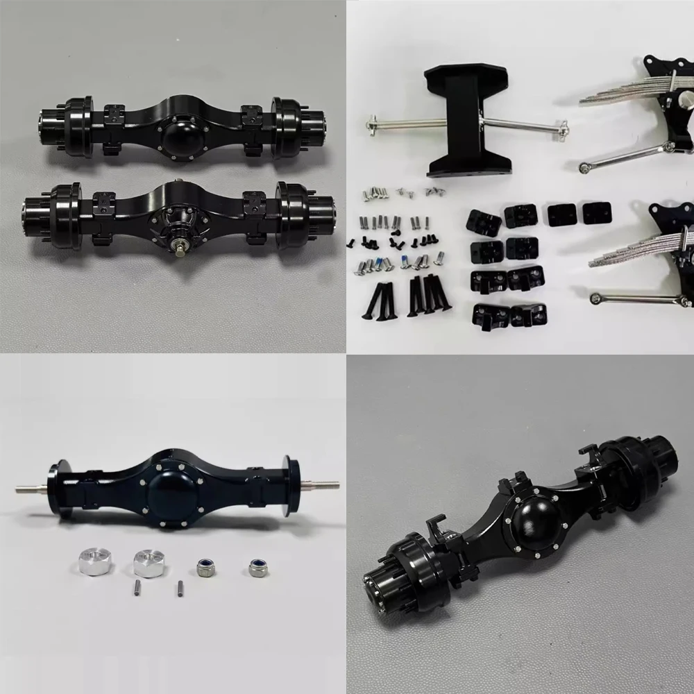 

Metal Integrated Axle Rear Axle Rear Through Axle for 1/14 Tamiya RC Truck Scania 770S Actros 3363 VOLVO FH16 Man Accessories