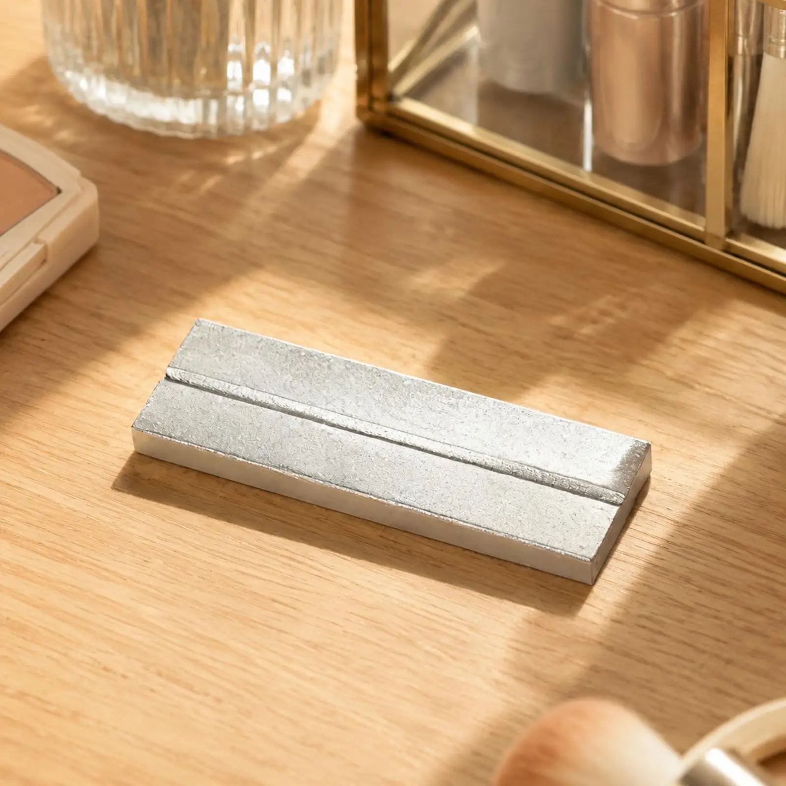 Tweezer Sharpening Block Metal Repair Tool for Beauty Tweezers Precision Tip Corrector Kit