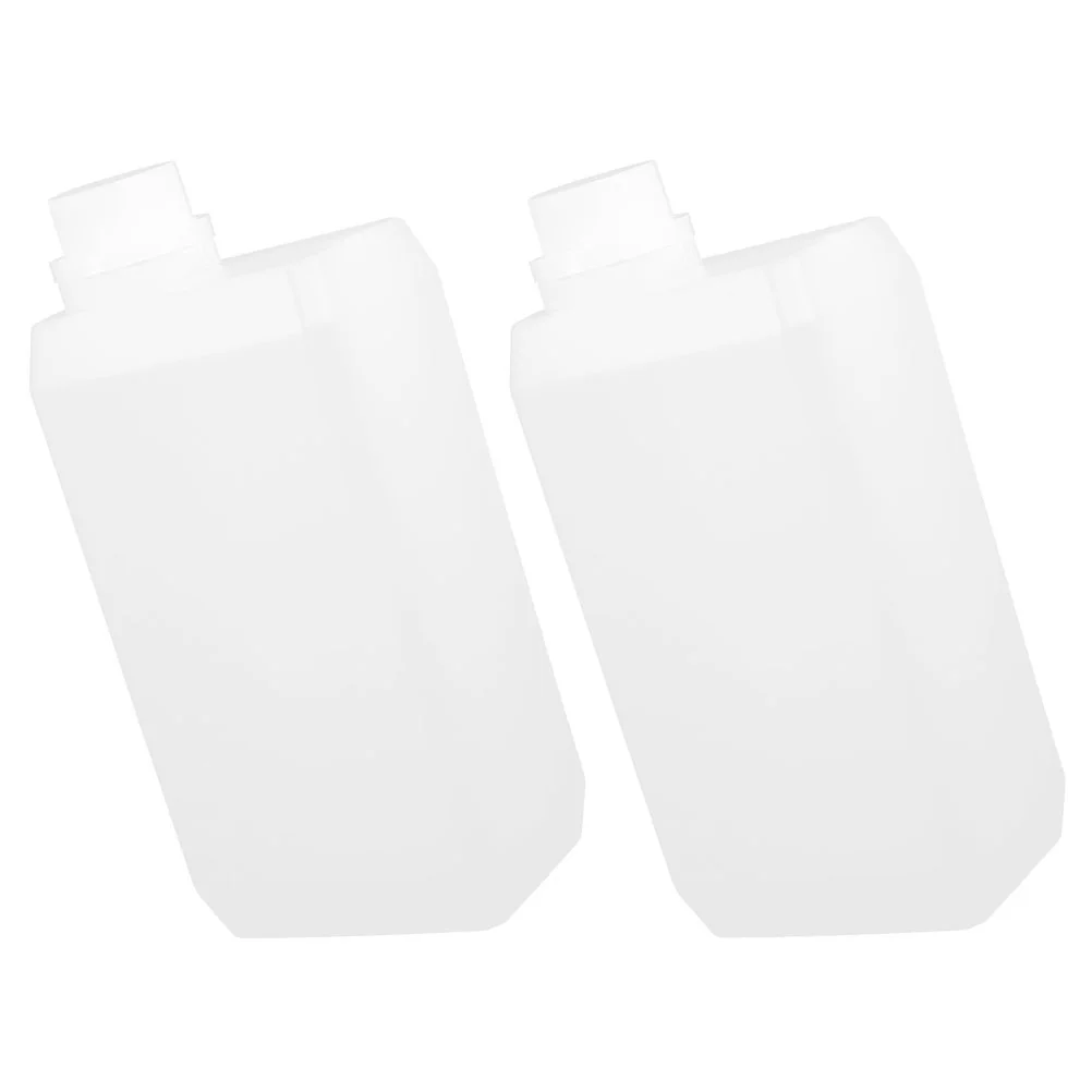 Hdpe amostra garrafa vazia com tampas, Side Mouth Storage Containers, 1000ml, 2 pcs