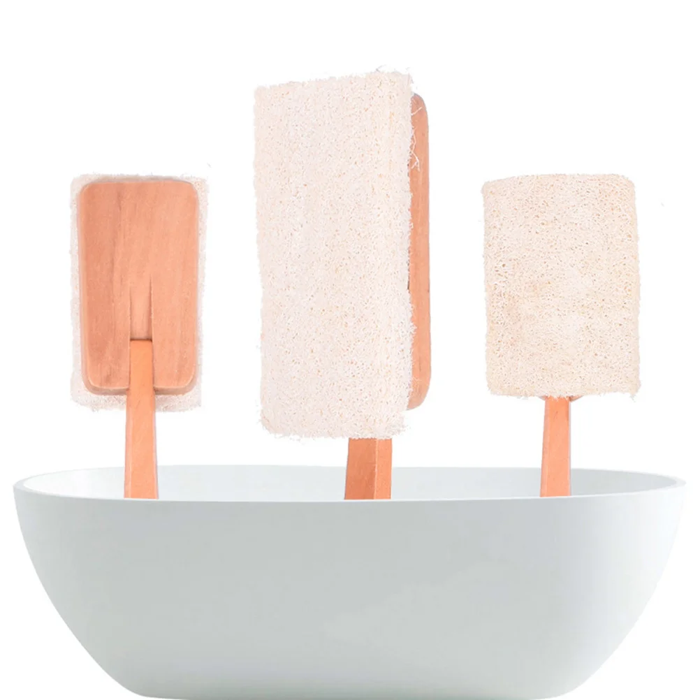 

1pc Loofah Bath Brush Long Handle Detachable Shower Scrubber Exfoliating Body Massager For Back Cleaning Bathing Tool