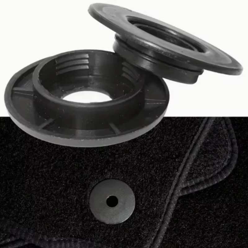 4 Sets Car Floor Mat Anti Slip Buckle Universal Foot Mat Fixing Buckle Rotating Anti Slip Button Circular Carpet Fixing Clip