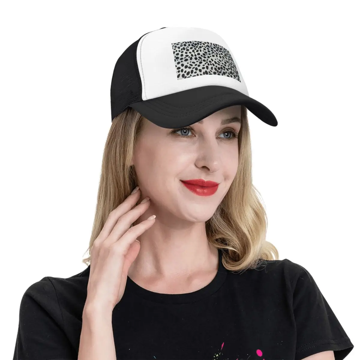 Dalmatian Dog Texture (1) Cap Fashion Mesh Baseball Caps Adjustable Hat Hip Hop Summer Unisex Baseball Hats