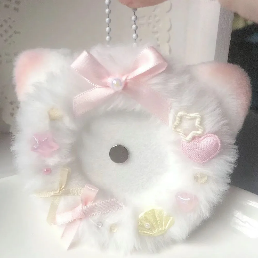 Creative Lace Magnetic Anime Badge Holder Rose Cross Pins Display Base Candy Bow Ornate Ribbon Badge Flower Badge Display