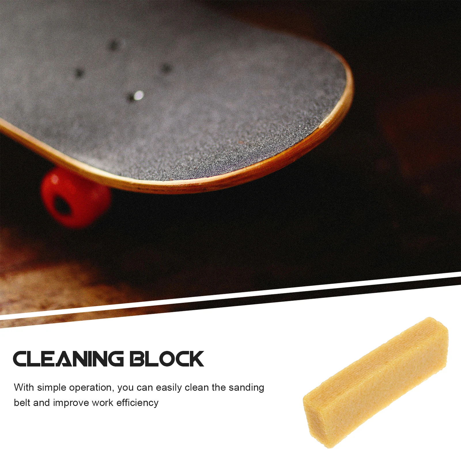 

2Pcs Sandpaper Cleaner Rubber Eraser Stick For Sanding Belts Abrasive Cleaning Tool Grip Tape Cleaner Woodworking Supplies