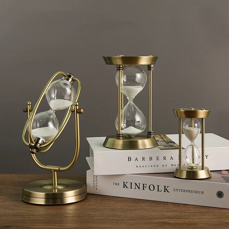 

Роскошные песочные часы с украшением, таймер для офиса, рабочего стола, Современная гостиная, шкафчик для телевизора, книжный шкаф, креативное украшение для дома