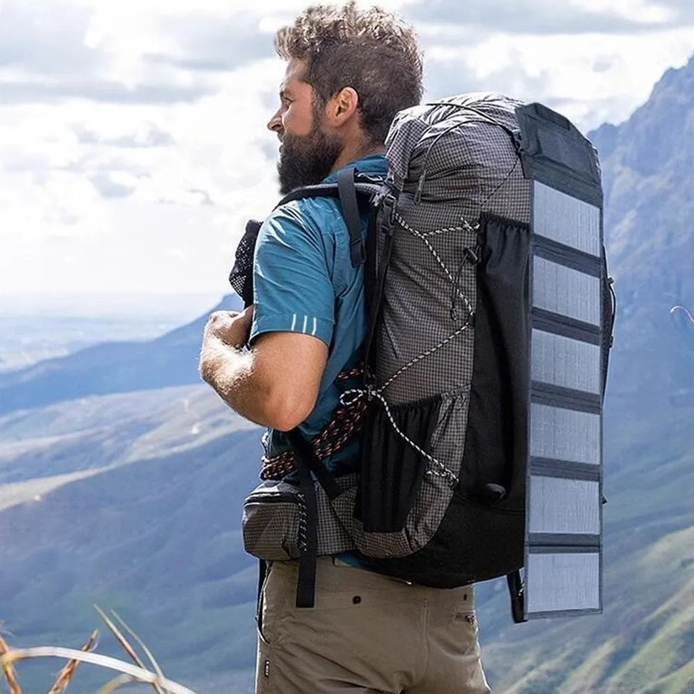 

Портативное солнечное зарядное устройство, складная солнечная панель 12 Вт с двойным USB-выходом для кемпинга, пешего туризма, мобильного телефона, аварийной автономной сети