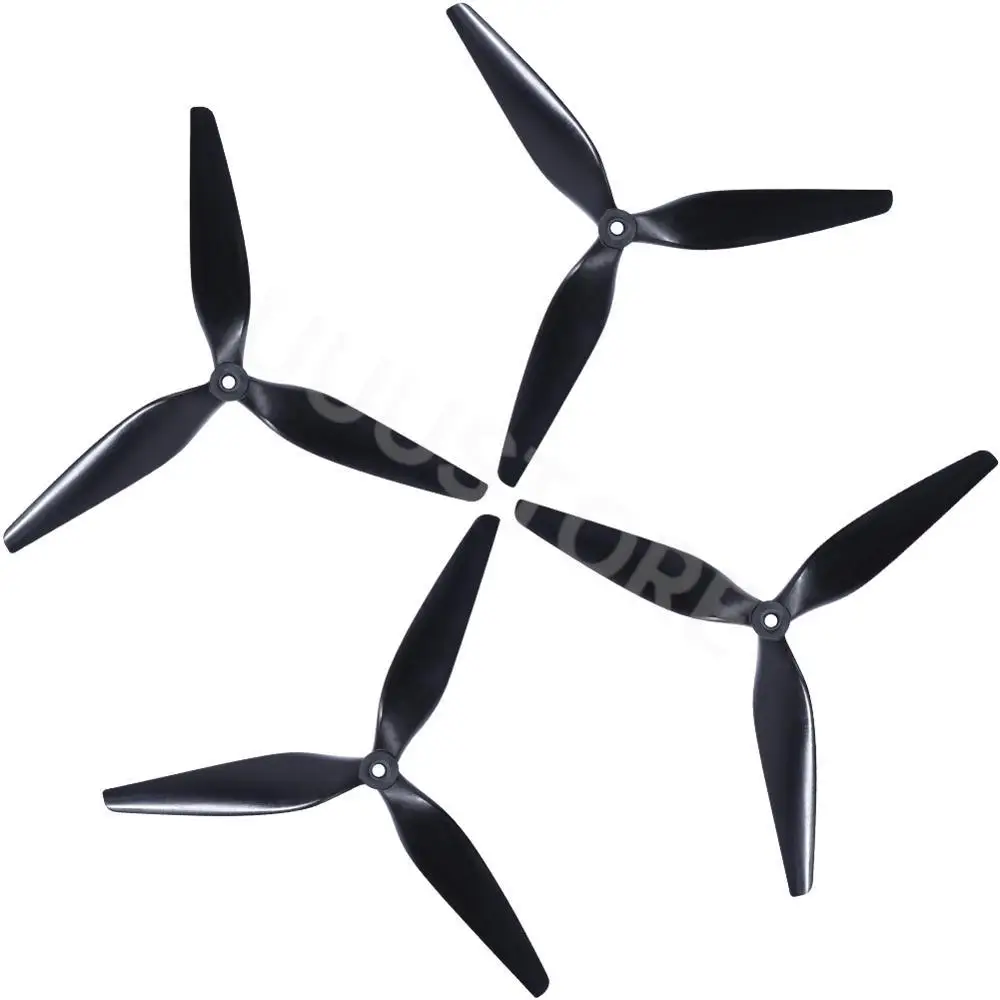 HQ Macroquad Prop 10X5X3 9X5X3 1050/9050 10inch 9inch 3 blades Black Carbon Reinforced Nylon Propeller for FPV Drone