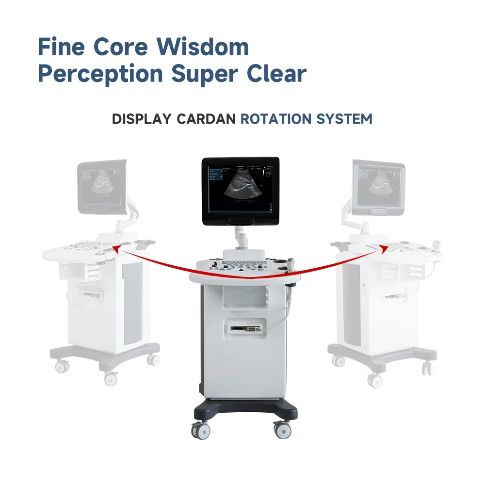 Profesjonalne medyczne instrumenty ultradźwiękowe cena skanera usg metodą dopplera przenośny kolor maszyna ultradźwiękowa wózka 4D
