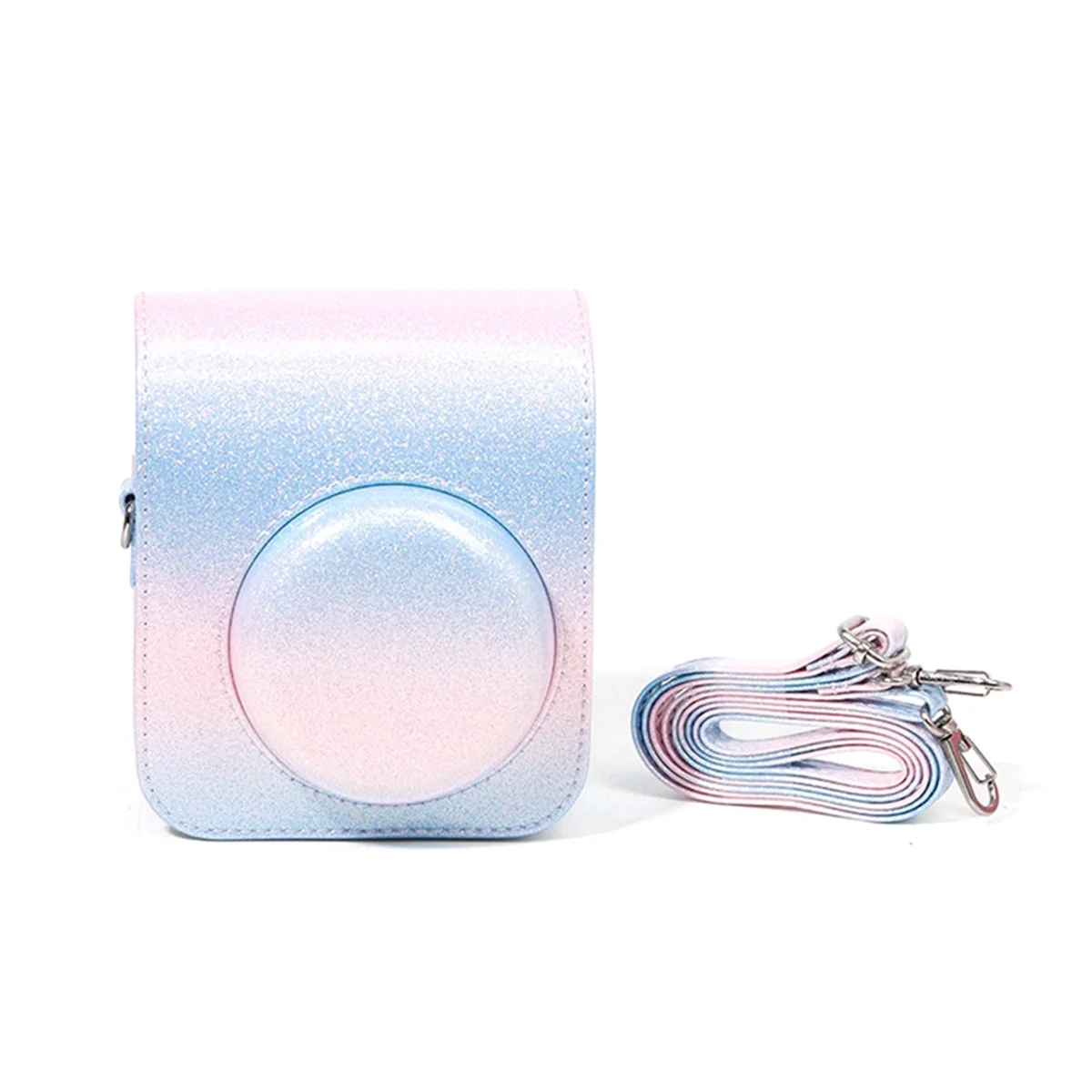 A93P Camera Case with Adjustable Shoulder Strap PU Leather Soft Protective Case Trave Bag for Fujifilm Instax Mini 12,C