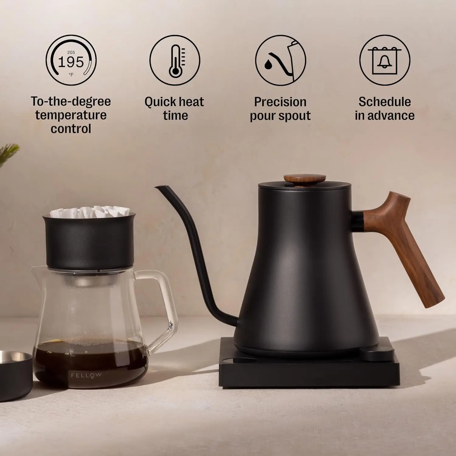 Stagg EKG Pro Electric Gooseneck Kettle - Pour-Over Coffee and Tea, Quick Heating, Precise Temperature Control, Scheduling, Buil