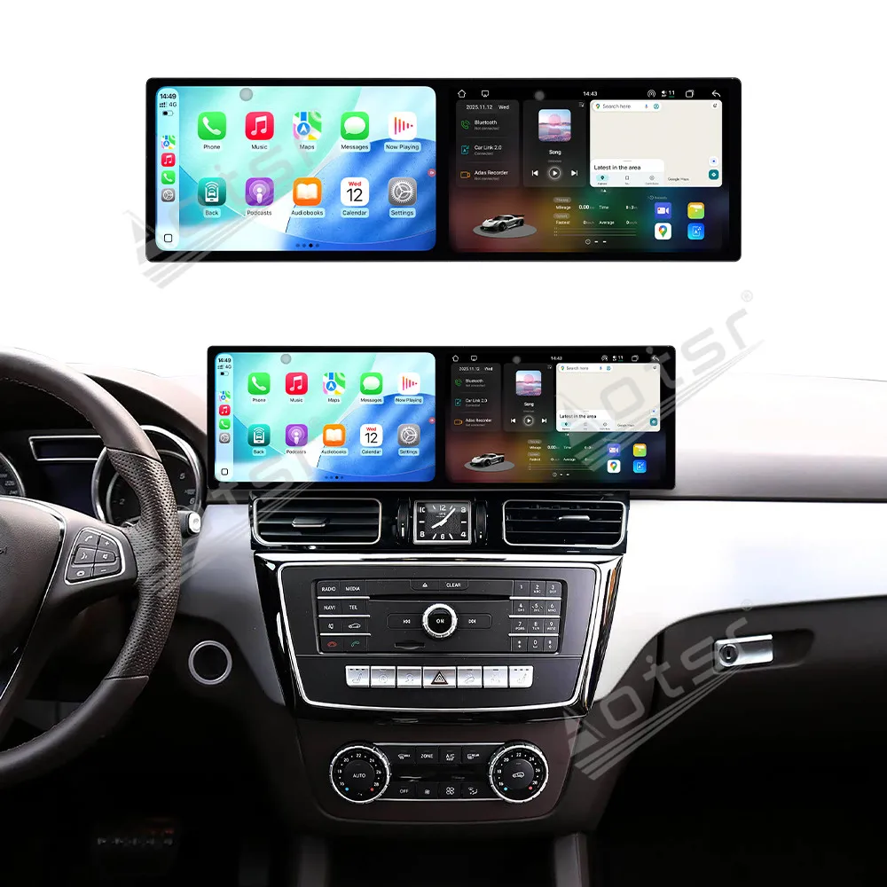 9.1 Inch Dual Screen Car Radio For Mercedes-Benz GLE GLS 2015-2018 Car Multimedia Video Player Stereo GPS Navigation Carplay 4G