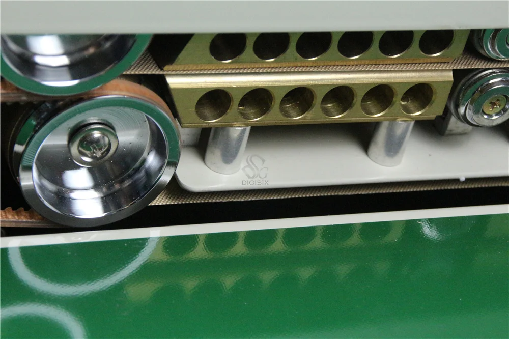 Máquina de sellado de película continua FR-770, sellador de banda, máquina de sellado de calor horizontal, paquete de bolsas de plástico