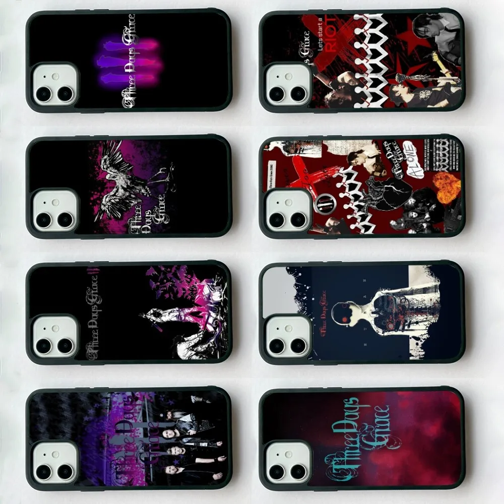 

T-Three Days G-Grace Band Phone Case Silicone PC+TPU For For IPhone 11 12 13 14 15 16 Plus Pro Max Cover