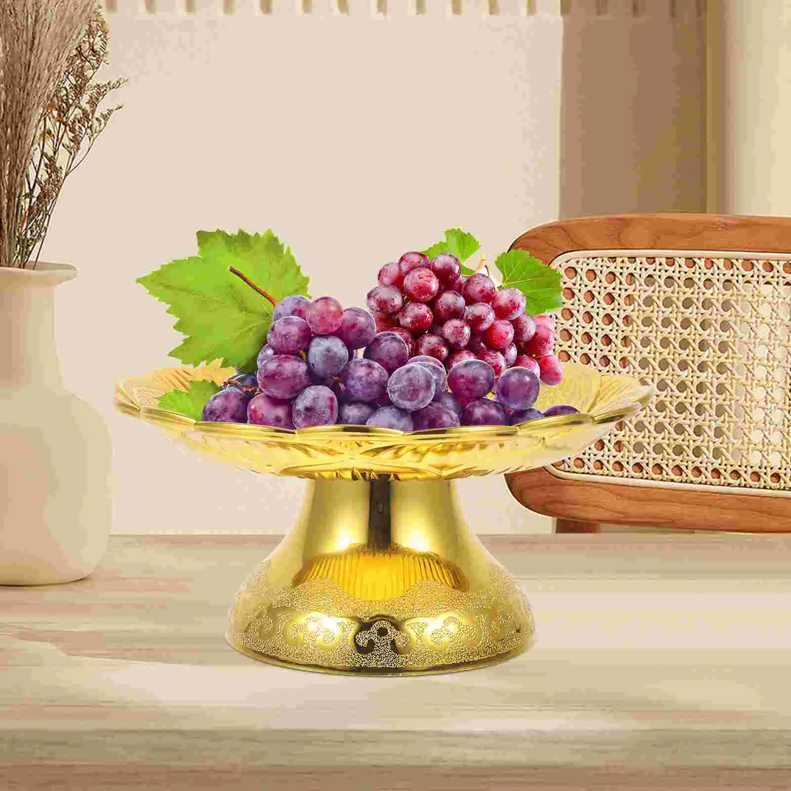 

Fruit Tray Temple Plate Tribute Lotus Offering Sacrifices Serving Supplies Jewelry
