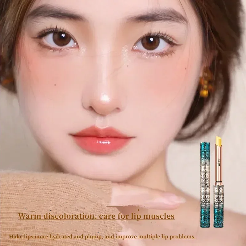 Peach Color Changing Colors Lipstick Lip Balm Moisturizing Lipstick Lasting Nutritious Lip Balm Improve Lips Dead Skin Lips Care