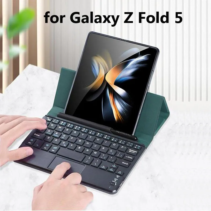 

Luxury Trackpad Keyboard Case for Samsung Galaxy Z Fold 5 Fold 4 Fold 3 2 1 Bluetooth Wireless Magnetic Cover for Galaxy Z Fold5