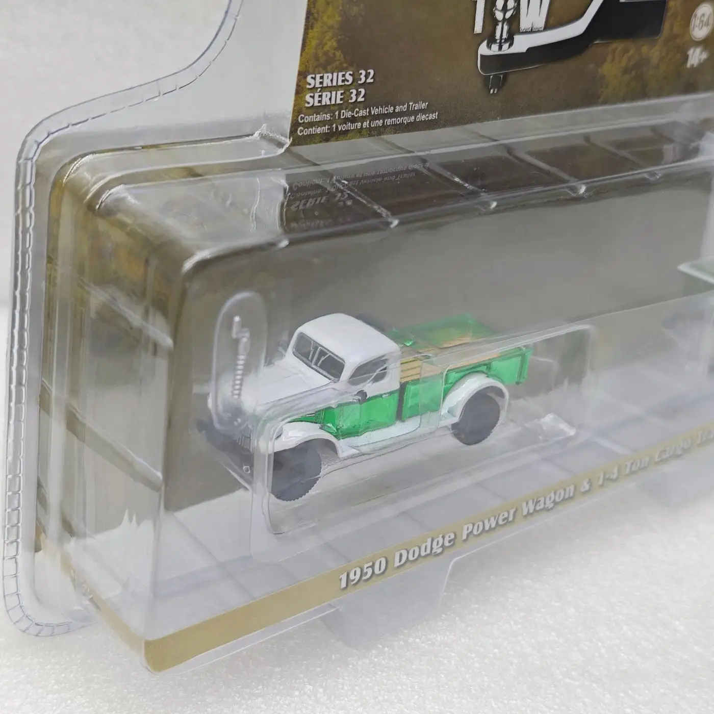 

GreenLight 1:64 1950 Dodge Power & Trailer 32320-A Alloy Diecast Car Model Mini Car Toy Children's Gift