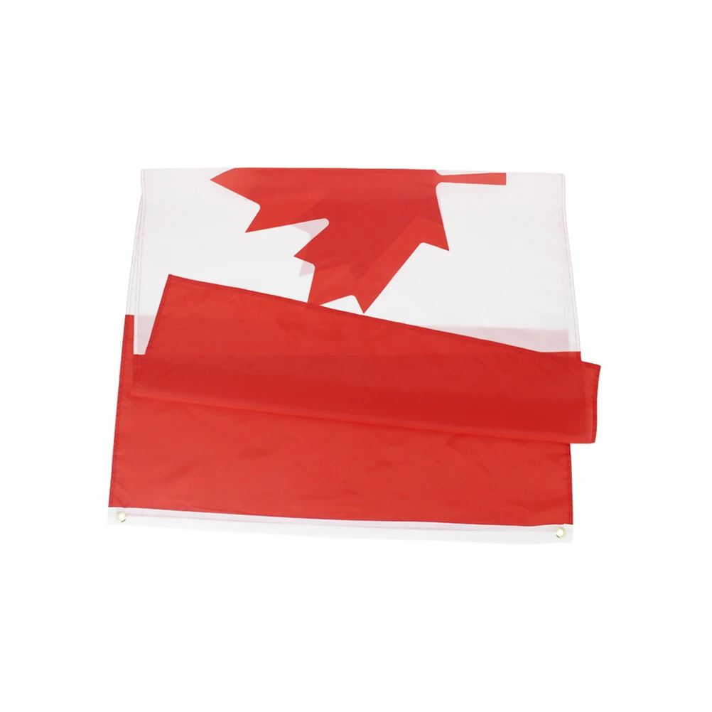 

90X150Cm Canada Flag Cheering Fan Polyester Vivid Durable For Party Sports Game Event Decoration Parade Country Flag