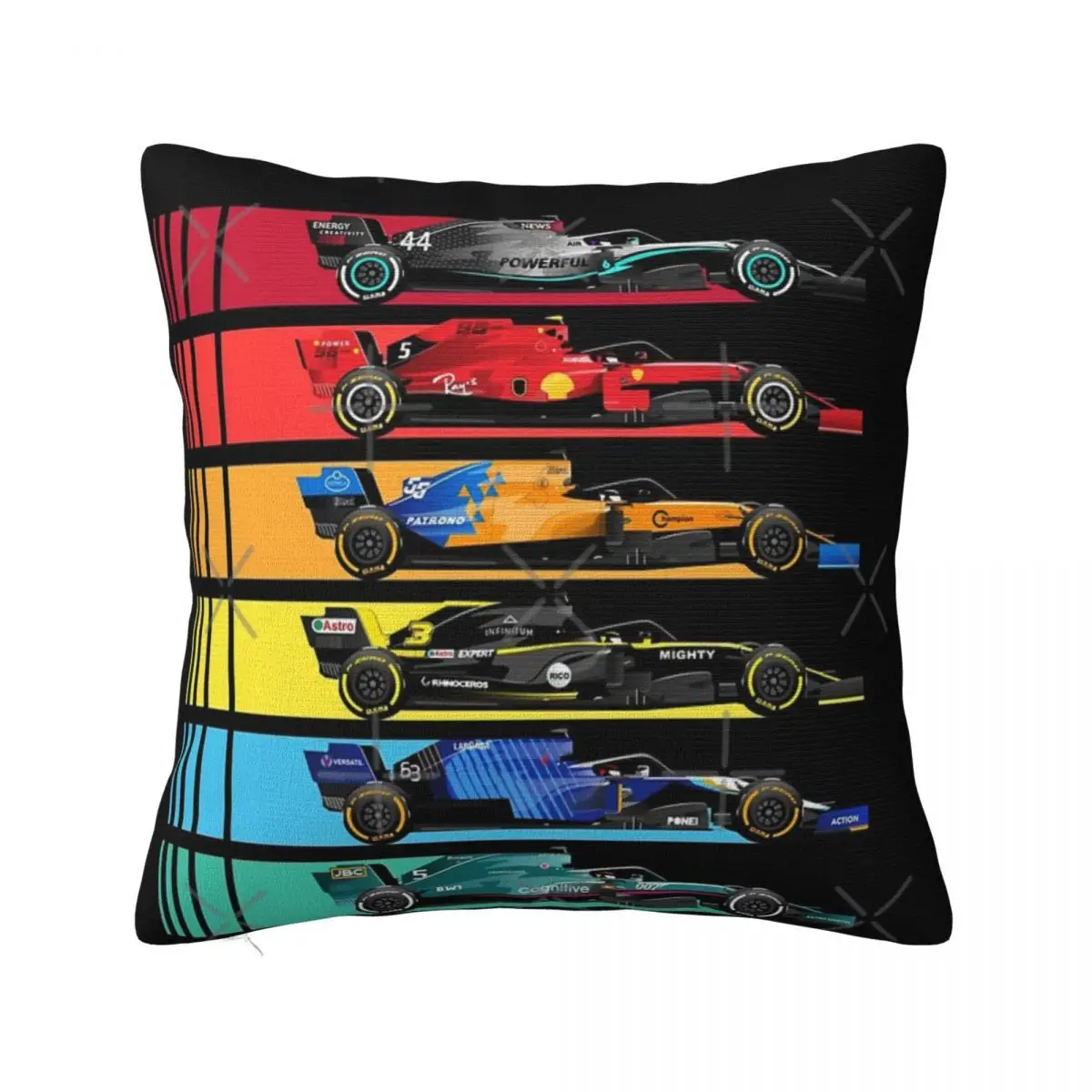 Formula Racing Cars 2023 Pillow Cases Sofa Cushion Cover Decorative Pillowcase Pillow Case Pillow Cover