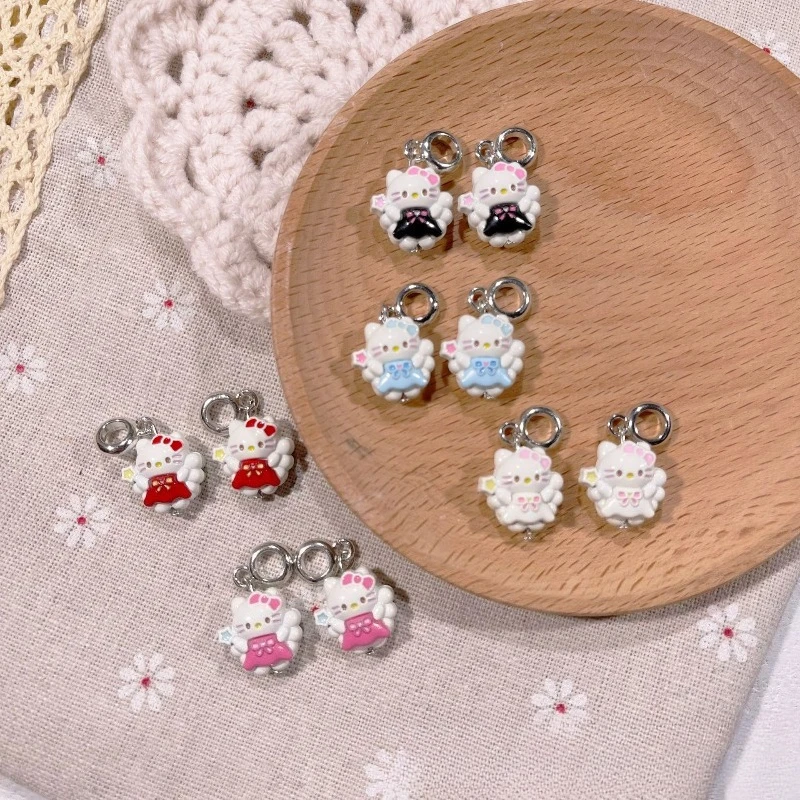 

Kawaii Hello Kitty Decoration Cute Cartoon Magic Wand Angel Handmade Accessories Travel Women Supplies Student Gift Wholesale