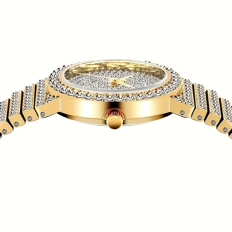 Women Diamond Watches Gold Watch Ladies Wrist Watches Luxury Brand Rhinestone Womens Bracelet Watches Female Relogio Feminino