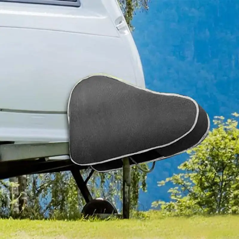 

Caravan Hitch Cover Waterproof Trailer Jack Cover UV-resistant 4-layer Non-woven Fabric RV Parts Guard For Outdoor Sunlight