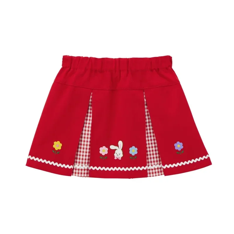 Short Skirt Children\'s Clothing Summer New Cartoon Rich Rabbit Embroidered Skirt Girl