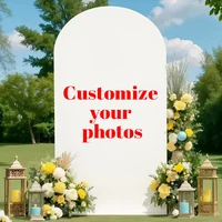 Customizable Arched Background Cloth Cover, Can Upload Your Favorite Pictures, Can Be Used for Birthdays, Weddings, and More