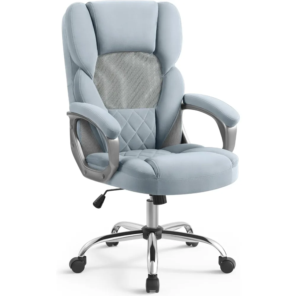 

SEATZONE Ergonomic Home Desk Office Chair with Armrests and Wheels, Comfortable Swivel Task Executive Computer Chair