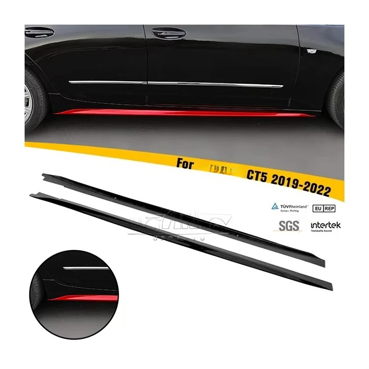 Manufactory Auto Refit Parts ABS Plastic Carbon Fiber Side Bumper Lip Side Skirts for CT5 2019 2020 2021 2022