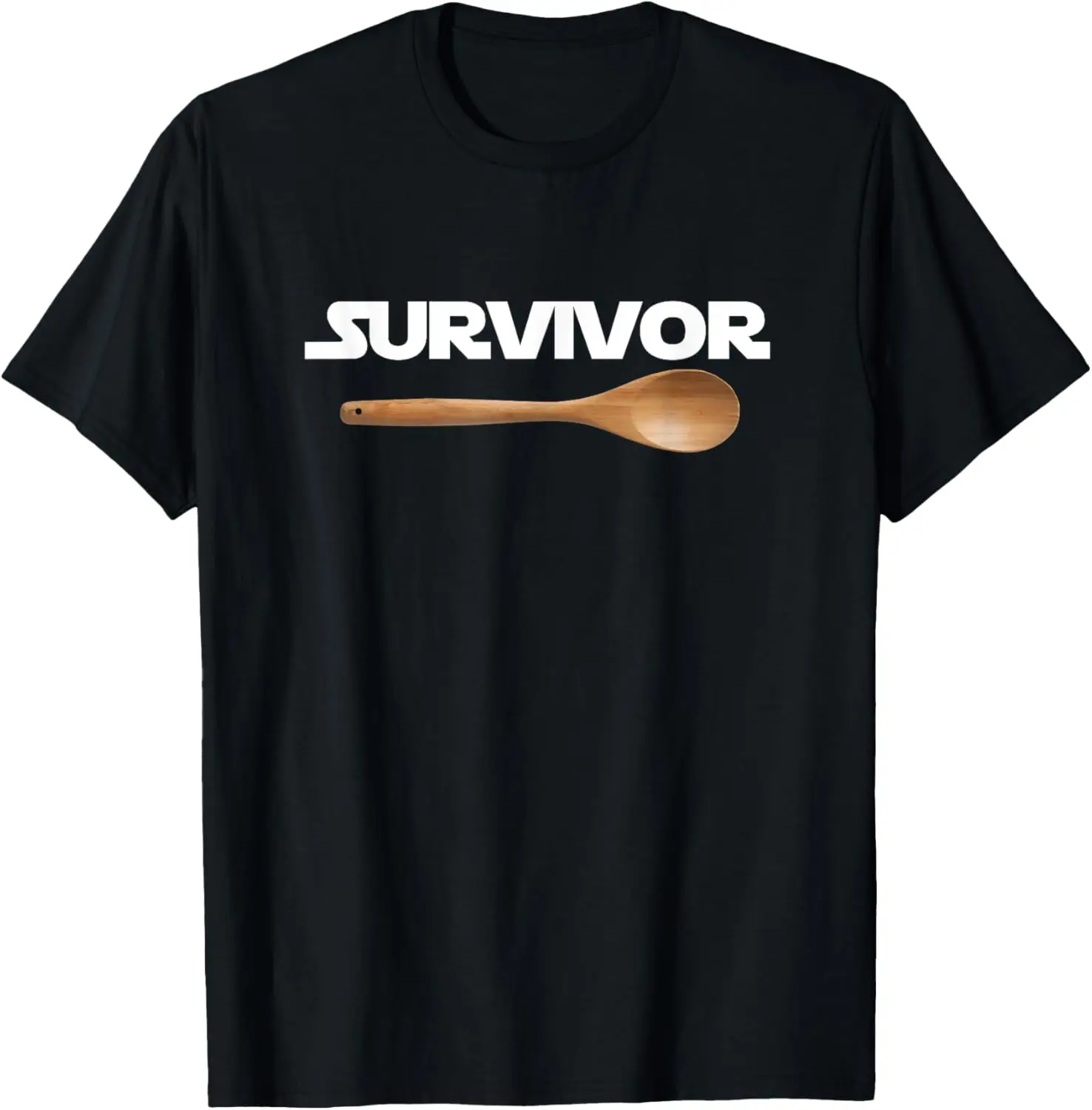

80's T Shirt, Wooden Spoon Survivor, Fun 80s nostalgia Gift T-Shirt