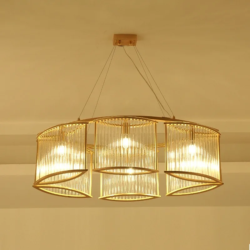 Post-modern luxury crystal, simple fashion art personalized designer dining room bedroom atmosphere living room chandelier