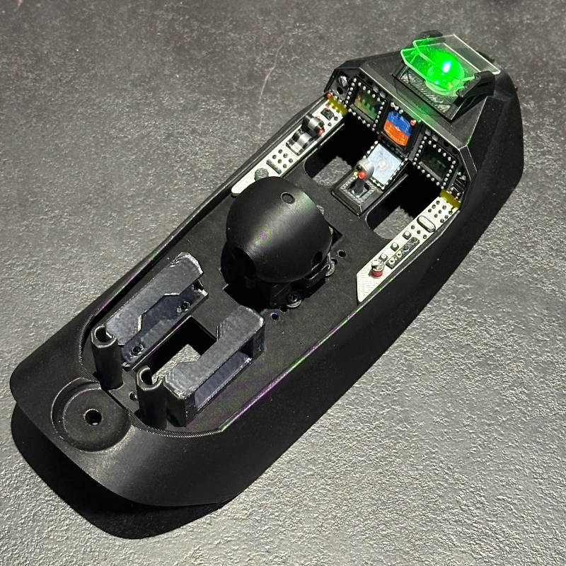 Scale Cockpit Canopy RC FPV Fuselage Nose with Instrument Panel Detail Replacement Accessories for Swordfish Glider Model
