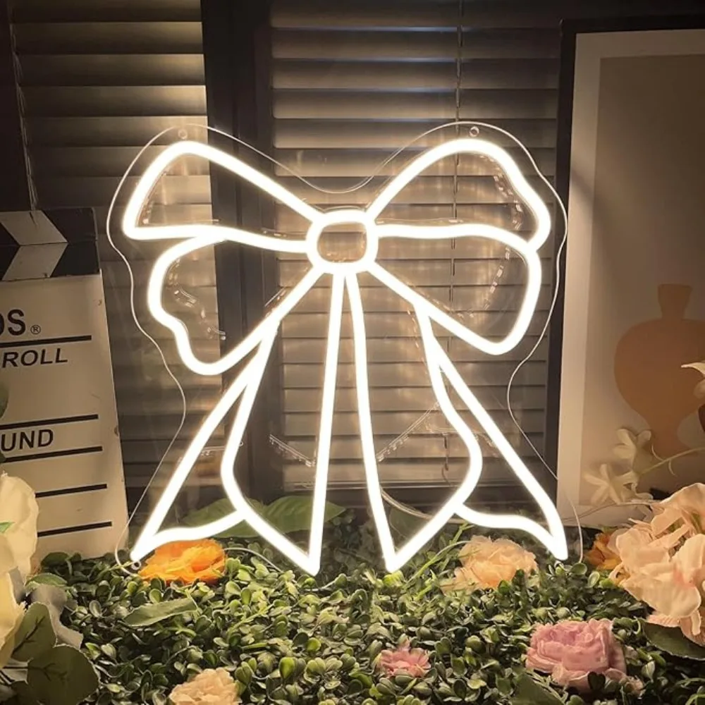 Arco rosa led sinal de néon personalizado quarto da menina sinal de luz de néon casa parede dormitório salão de beleza decoração festa presentes para menina