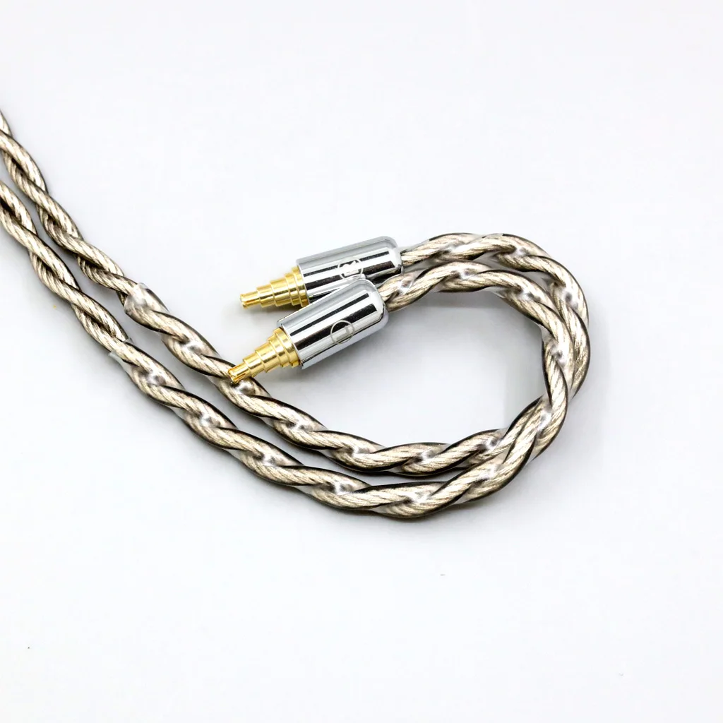 كابل سماعة أذن من الفضة النقية 99% لـ Sennheiser IE40 Pro IE40pro 4 core 1.8mm درع مطلي بالفضة من الجرافين 7922