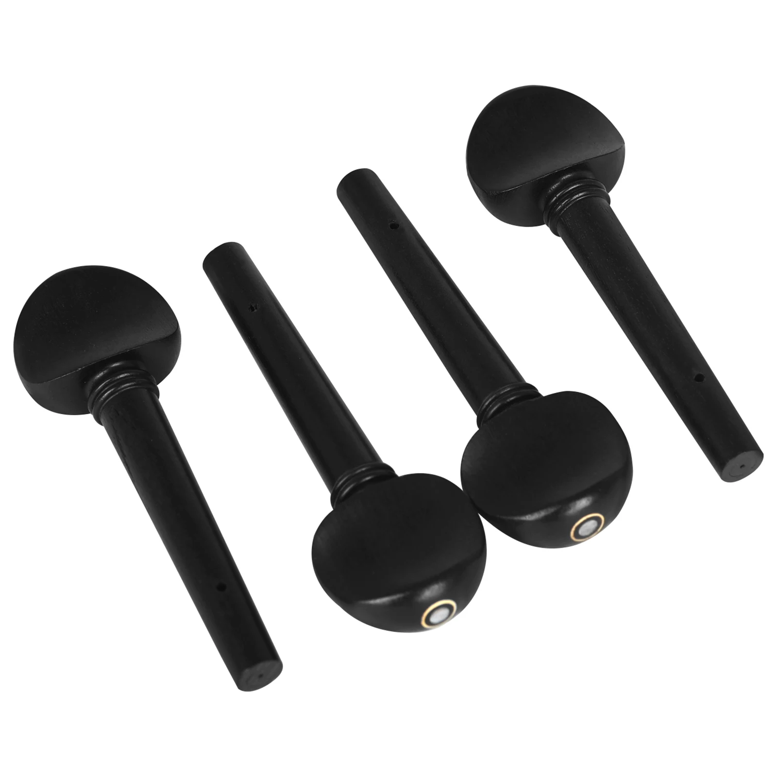 IRIN 4Pcs/Set Viola Tuning Pegs Ebony Tuner  Knobs Open Hole Viola Tuning Pegs String Instrument Parts & Accessories