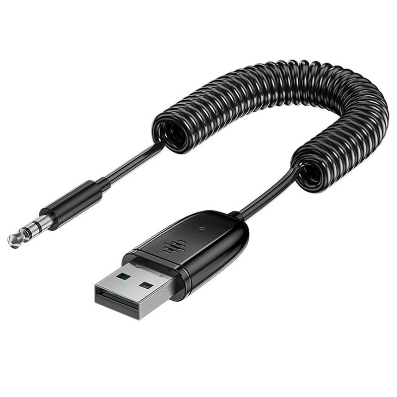 USB Bluetooth 6.0 Receiver Aux Bluetooth Adapter For Car 3.5mm Jack Speaker Auto Handfree Car Audio Music Transmitter