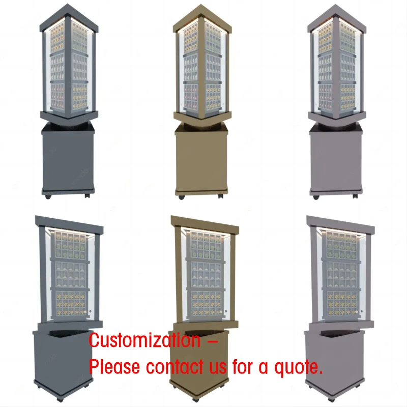 custom.Rotating Accessories Display Multi-colour Rotating Led Display Stand Accessory Shop