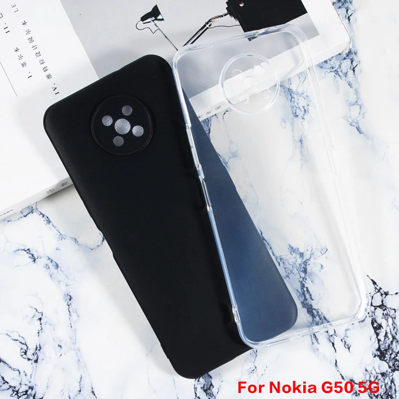 Soft Black TPU Phone Case For Nokia X100 C01 Plus G10 G20 G50 Silicone Case for Nokia Back Cover