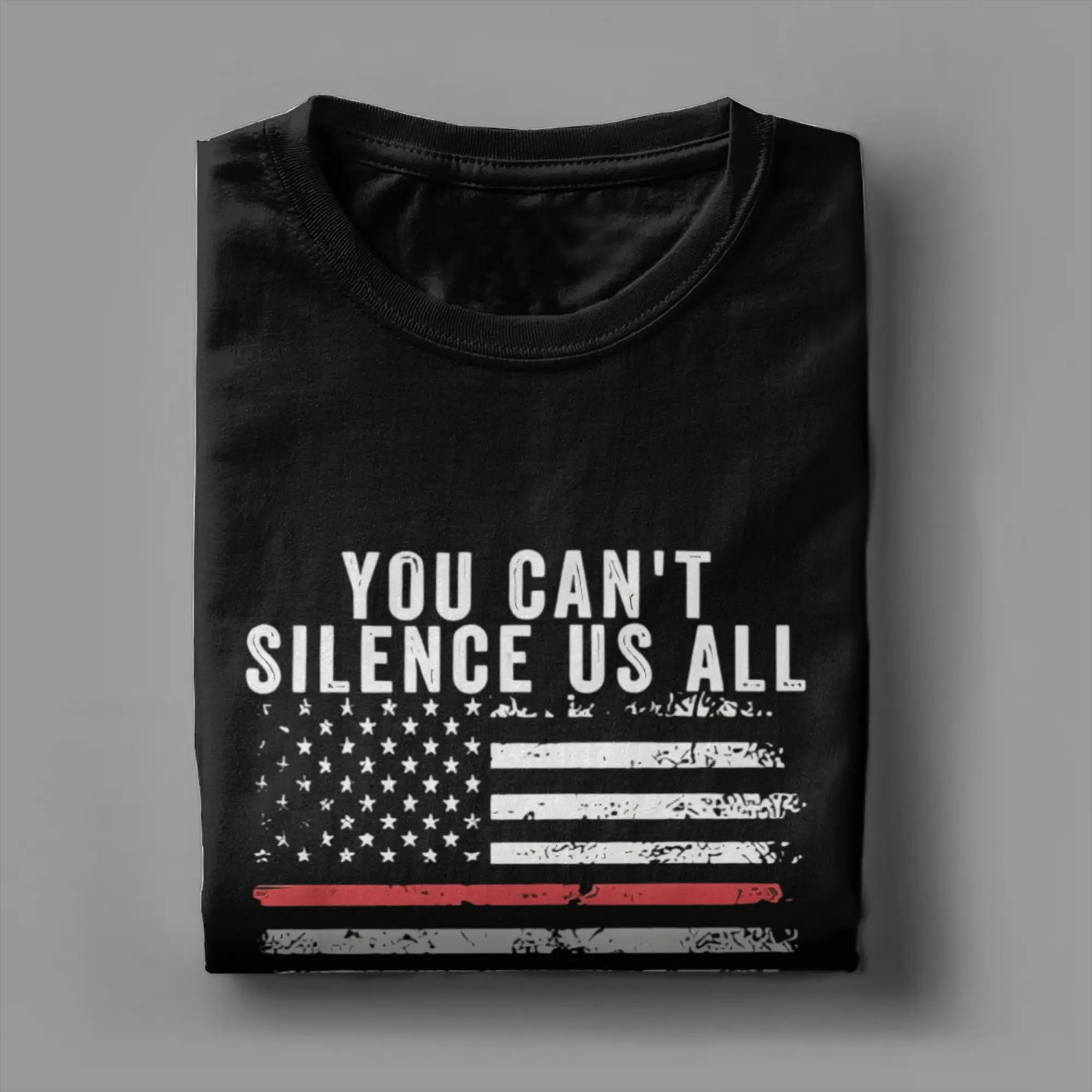 لا يمكنك صمتنا كل ما أنا تشارلي كيرك تي شيرت للرجال الجدة القطن تي شيرت س الرقبة قصيرة الأكمام تي شيرت حجم كبير بلايز