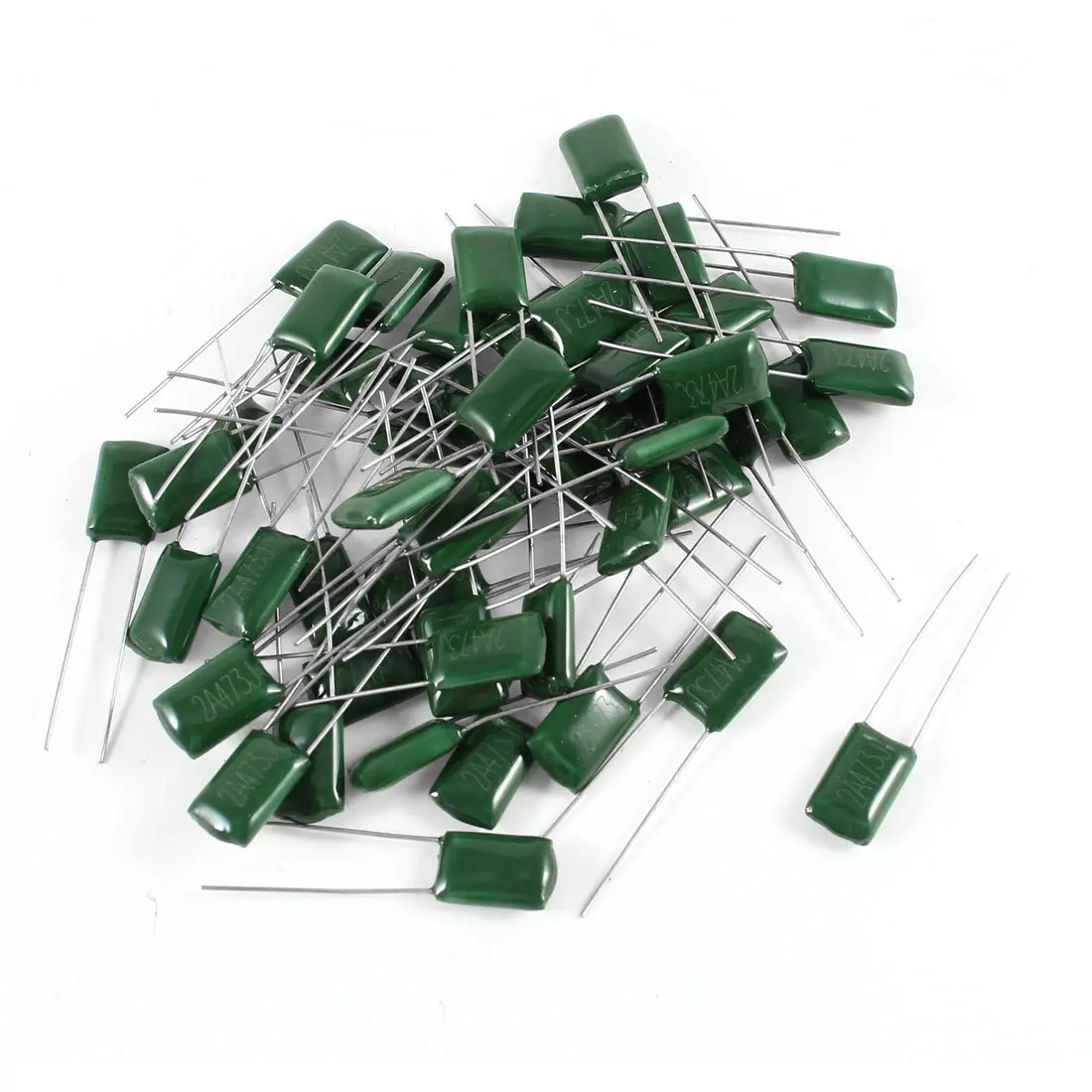50szt 100V Kondensator z folii poliestrowej 330PF 680PF 1nF 10nF 100nF 2A471 2A102 2A182 2A222 2A272 2A332 2A472 2A103 2A474 2A104