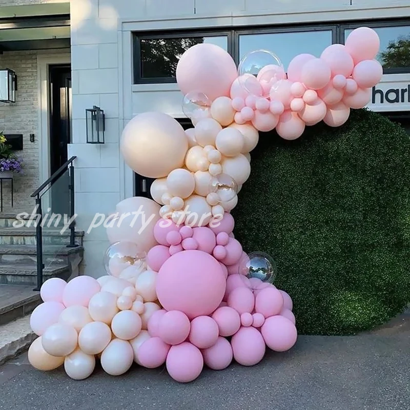 Arc de guirlande de ballons Macaron, blanc, rose, bleu, violet, ballon mariage, décor de fête d'anniversaire, enfants, jouets Globos de douche de bébé