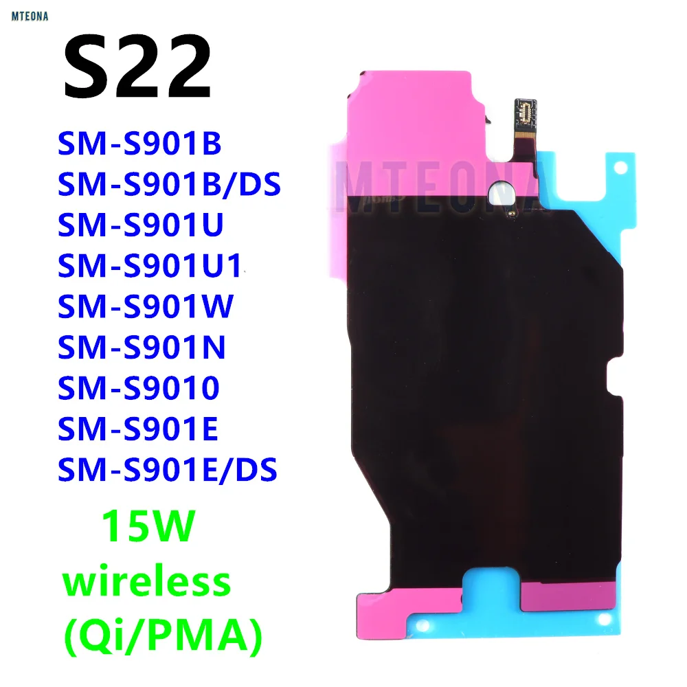 Wireless Charging Chip Coil NFC Flex Cable For Samsung Galaxy S22 Plus Ultra S22+ S901 S906 S908 S908E