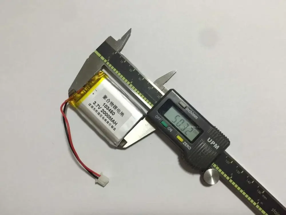 Nuova batteria ai polimeri di litio a piena capacità da 3,7 V 103450   Walkie talkie GPS 2000MAH / attrezzatura / Mini