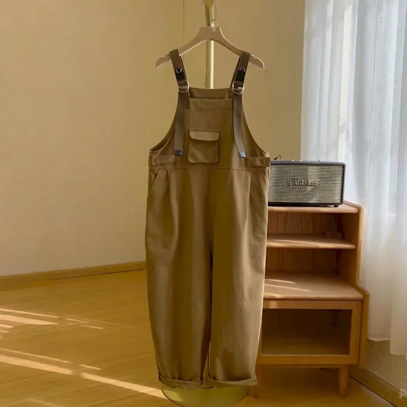 Oversized Playsuits Women Casual Loose One Piece Outfit Women Korean Fashion Jumpsuits Harem Pants Overalls for Women Clothes
