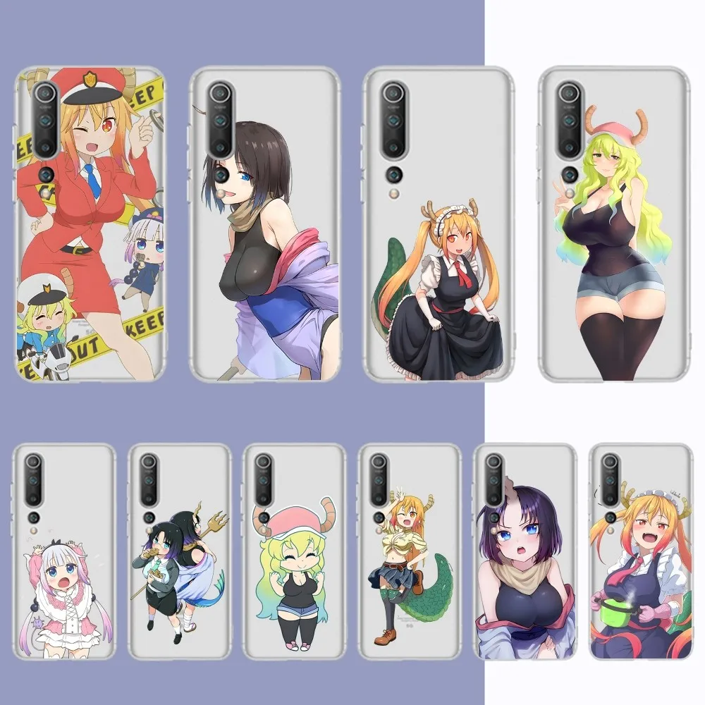 Miss Kobayashi's Dragon Maid Phone Case For Samsung S 20 21 22 23 for Redmi Note7 8 9 10 for Huawei P20 30 40 Clear Case