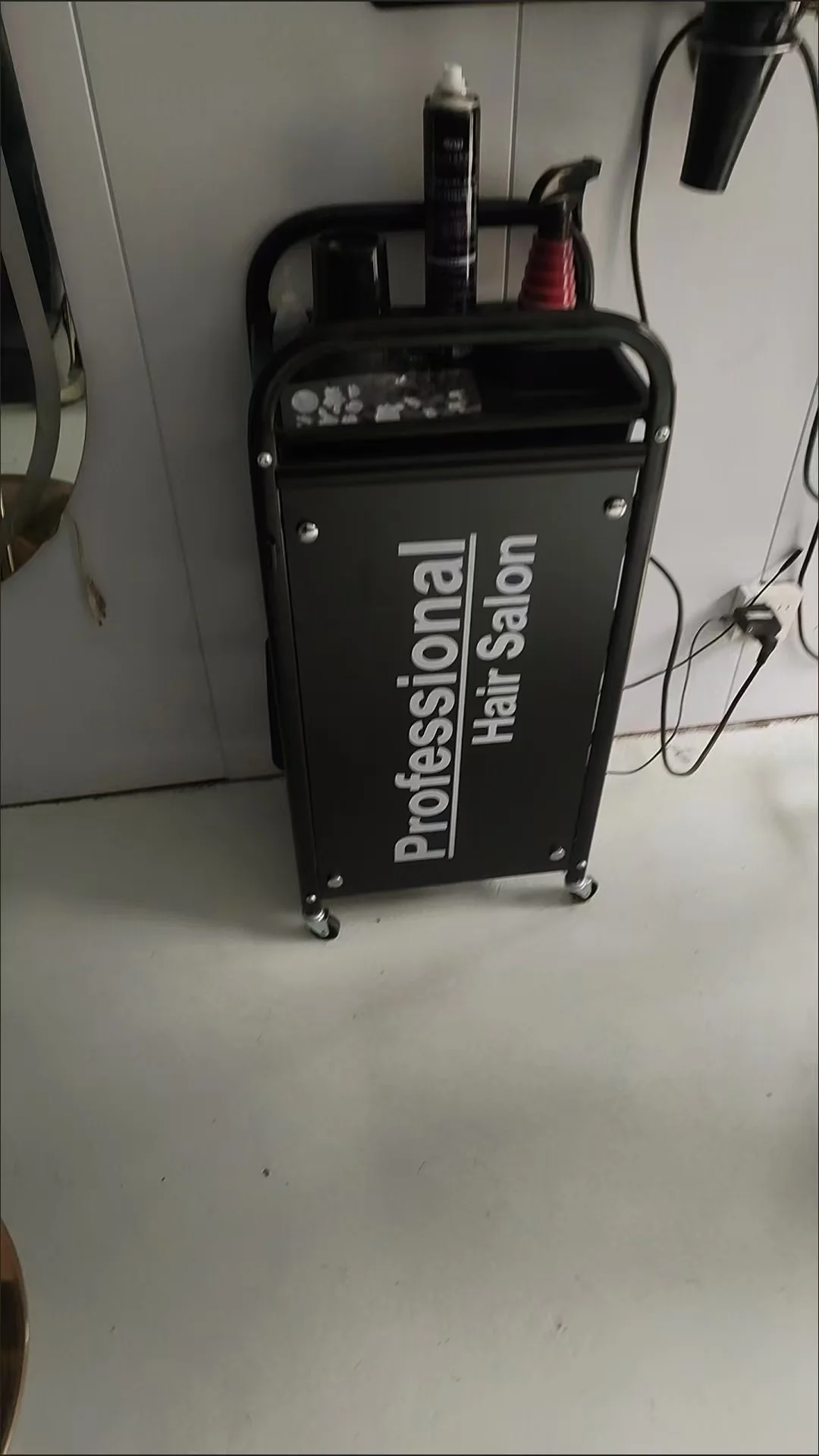 Professional Beauty Salon Trolley Cart Rolling Cart with Large Storage Mobile Utility Cart for Salon Spa Barber Shop Furniture