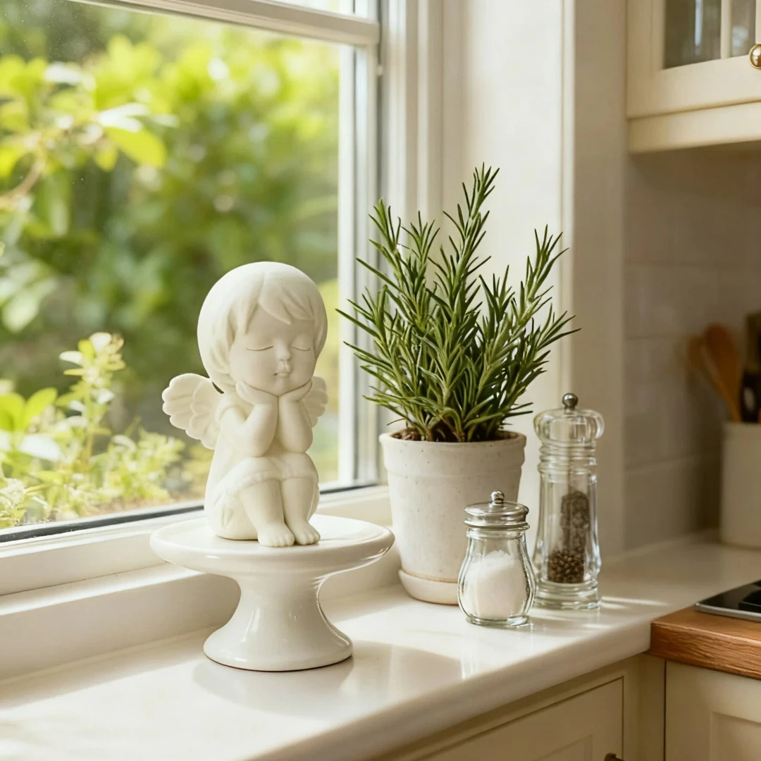 3D Printing Household Items - 3D Baskılı Melek Koruyucu Mini Heykeli