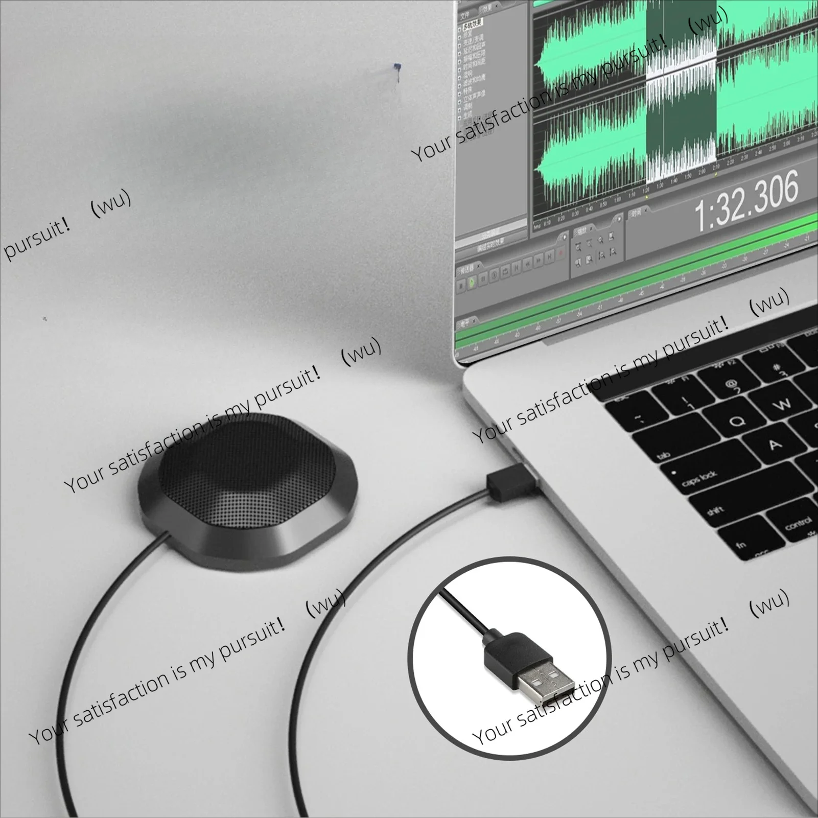 for Laptop computer microphones microphone for pc Computer Microphone 360° Omnidirectional High Sensitivity Desktop Microphone
